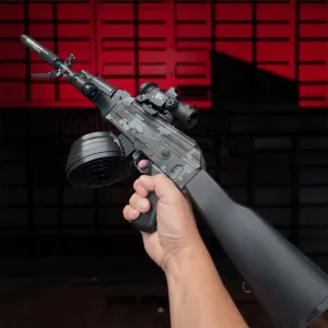 Потужний Бластер Автомат Калашникова АК-47 з PUBG Орбізи Піксельний Камуфляж / Орбіган 87 см 2 Обойми