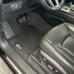 Гумові килимки в салон Audi Q7 Ауді Ку 7 2005-2025 коврики резиновые Ауди Ку7