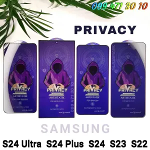 Приватное защитное стекло Samsung S24 Ultra S24 S23 антишпигун
