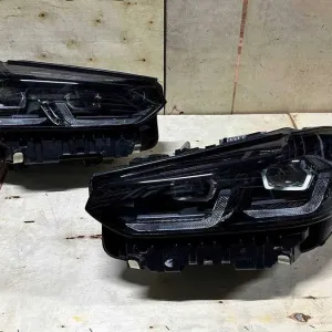 Фары Фара Фари BMW X3 LCI X4 Shadow G01 G02 F97 F98 Full LED чорні