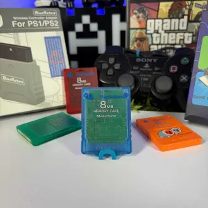 Карта Пам'яті Sony PlayStation 2 SCPH-10020 8MB Island Blue Б/У Magic Gate оригінальна карта пам'яті Плейстейшен 2 асортимент PS2 memory card