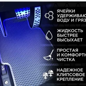 Коврики в салон Ева,Eva ЭВА Passat B3 4 5 6 7 В8 CC Alltrack Polo Bora