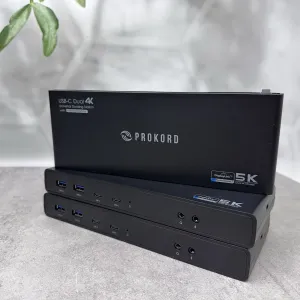 Універсальна док-станція Prokord USB-C Dual 4K / HDMI + DisplayPort