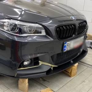 Бмв ф10 ф30 накладка на передний бампер bmw f10 f30 губа элерон сплите
