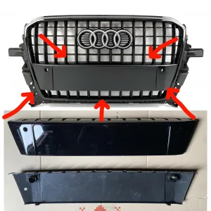 Тримач номера audi q5 решітка ауді подіум подиум накладка решетка