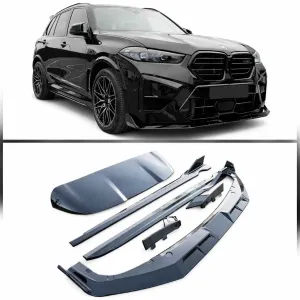 Повний обвіс для BMW X5 M F95 G05 LCI сплітер cпойлер леза на пороги накладки заднього бампера