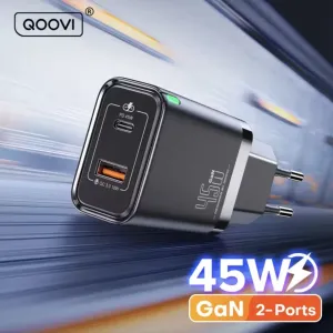 Зарядний пристрій QOOVI 45W/65W GaN