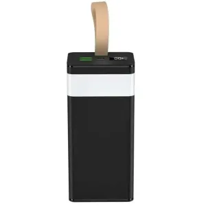 Павербанк Awei 100000mAh 22.5Вт Power Bank для отключений света быстрая зарядка USB Type-C мощный аккумулятор с ярким LED фонарем прожектором