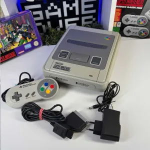 Консоль Nintendo SNES SNSP-001A + Геймпад SNES Japan Style Б/У Приставка Нінтендо СНЕС ретро з контролер асортимент снес нес консолі