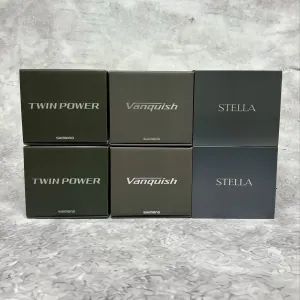 Shimano 24 Twin Power, 22 Stella, 23 Vanquish, 24 Vanford, 23 Stradic