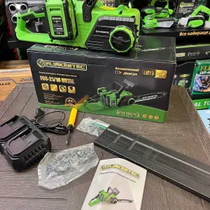 Акумуляторна ланцюгова пила FLINKERTEC FCS-21/16 URTAL — 21V, 2×4 А·год, шина 16"