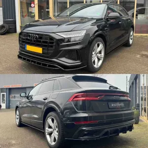 Тюнинг Audi Q8 S-line (18-23) обвес губа пороги дифузор спойлер