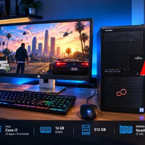 Ігровий ПК / Core i7-7700 / Nvidia 5gb / 16gb DDR4 / 512gb / Гарантія / Оплата частинами