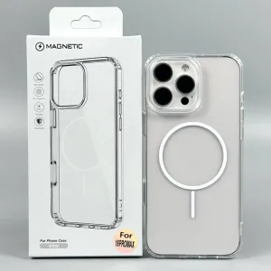 Чохол Transparent Thin Color with MagSafe для iPhone 12-17 Pro Max | Магсейф чехол на Айфон 12-17 Про Макс | Прозорий чохол з MagSafe для iPhone 12-17