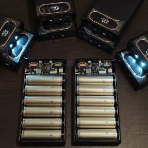 Готовый Power Bank 30000mAh + кабель TypeC / 6 * 5000mAH акб 21700 QC PD повербанк Fast Charge в сборе быстрая зарядка разрядка честная ёмкость cable