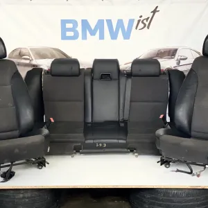 Салон BMW E61 E60 Універсал Рестайл Сидіння Напів Шкіра з Підігрівом
