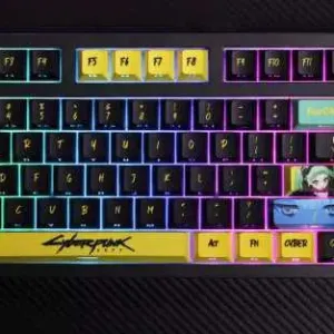 Кастомні кейкапи Cyberpunk 124 кнопки, бокова підсвітка, PBT