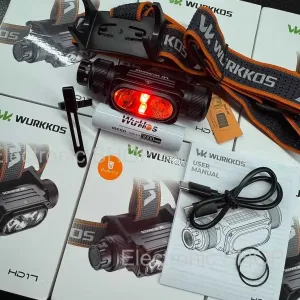 Wurkkos HD17\SST40+SST10(RED) 2500lm-220m\ROTARY SWITCH+кліпса\IPX68\USB-C\АКБ WURKKOS 3000ma