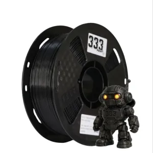 PETG 333print чорний пластик для 3D принтеру 1кг філамент