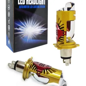 Комплект (2шт). Мини линзы міні лінз H4   led 9-18V 6000K 20000Lm 100W.  Ціна за пару