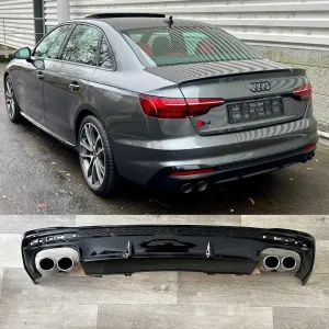 Диффузор задний Audi S4 B9 рестайлинг 2019 2020 2021 2022 2023 2024