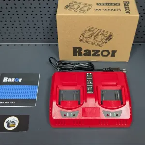 Быстрое 2.2А х2 Зарядное устройство Razor двойное с радиаторами Охлаждения Для Батарей акб Razor Makita ProCraft Stromo Макита