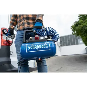 Компресор HC06 Scheppach - двигун 1200W | 200 л/хв | 8 бар
