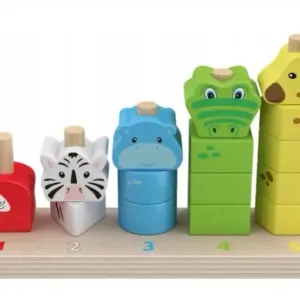 дерев'яна розвиваюча іграшка,сортер,пірамідка,тварини,playtive