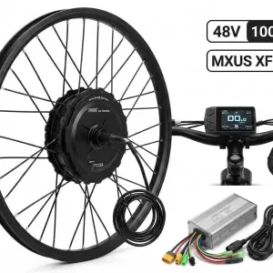 Потужний 1000W швидкість 55 км/год, мотор-колесо  MXUS XF19R для велосипеда 26–29 дюймів, електровелосипед, електроколесо, набір для велосипеда