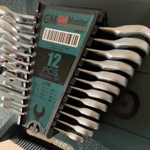 Набор ключей с трещоткой Gut Meister 12 шт Рожково накидные Германия