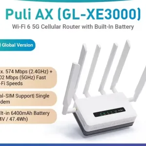 5G роутер GL.iNet GL- XE3000 Puli AX WiFi 6 Wireguard OpenVPN