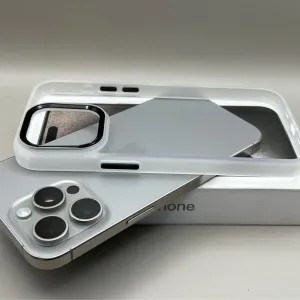 Чехол iPhone 15 Pro Max White, 16 Pro, 14 Pro Max, 16 Pro Max, 17 Pro Max White, белый, прозрачный