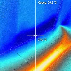 Робота тепловізором (аудит витрат тепла)
