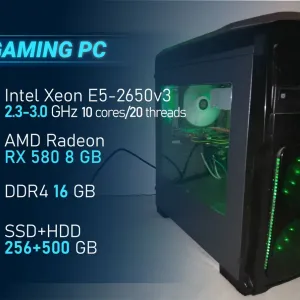 Ігровий комп'ютер 10 ядер/DDR4 16GB/SDD 256GB/HDD 500GB/RX 580 8GB