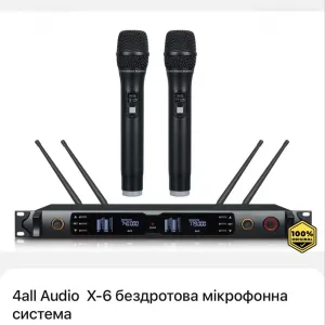 Радіомікрофонні системи та комплекти 4AllAudio X-6, U-4800, U-880, F4A-MIC