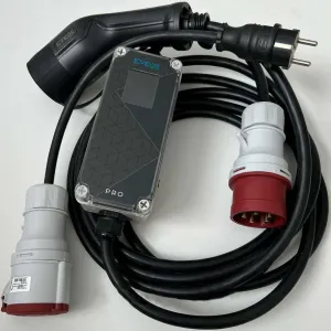 Зарядное для электромобиля на три фазы Type2 EVEUS PRO LCD 11, 22 кВт
