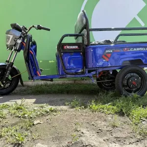 Електротрицикл Crosser CARGO 12 1500W 60V/32Ah - Синій