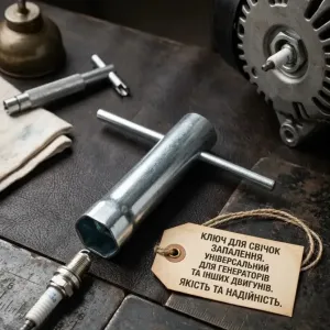 Свічковий ключ T-подібний для генератора, газонокосарки та мототехніки (21-22 мм / 16 мм, 8.5 см)