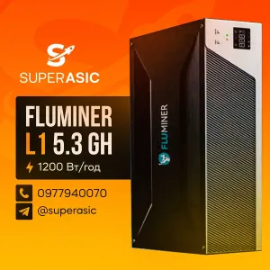 NEW Asic FluMiner L1 5,3 Gh miner Майнер Bitmain + Сервіс