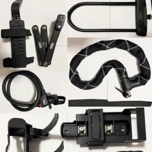 Велозамок ABUS Bordo, Granit U-lock, Iven ланцюг, Phantom трос, ACID Rigid 120, KLS Fold 50 – складний замок для велосипеда, протиугінний, Б/У