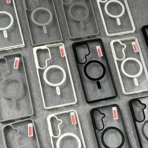 Прозорий чохол з MagSafe для Samsung Galaxy S26/S25/S24 | Прозорі силіконові чохли Matte Acrylic для Samsung | НОВІ !!!