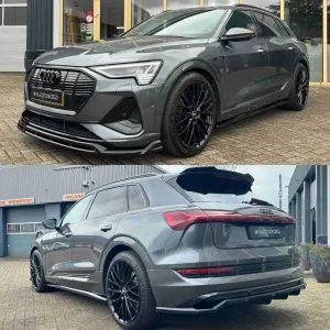 Тюнинг обвес Audi e-Tron s-line сплиттер пороги диффузор спойлер