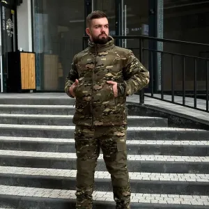 Костюм флісовий зимовий на хутрі мультикам тактичний кофта штани
