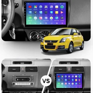 Якісна магнітола з CarPlay швидкий процесор SUZUKI SWIFT Свифт 2004-17