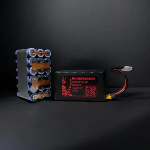 Акумулятор для FPV (ФПВ) дрону 6s3p Li-Ion Samsung 30T, 9000mAh