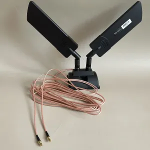MIMO Антени 5G/4G (12 dBi, 3м кабель, SMA/TS-9) для авто магніт