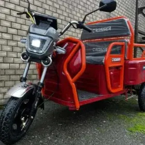 Електротрицикл вантажний Crosser CARGO 12 60V/32Ah/1000W 2025-Червоний