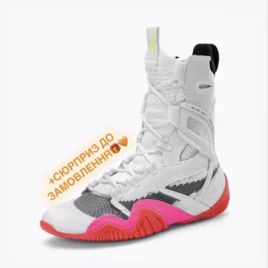 ТОПОВА ЯКІСТЬ ‼️Боксерки Nike HyperKO 2 White/Pink/Blue (Білі) nike Hyperko 2 bubl gum,найк боксерки для чоловічіків,найк бокскреки мужские ,найк хайп