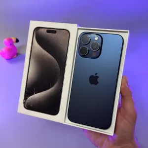 ВІДМІННИЙ iPhone 15 pro max 256 87% Європа з фізичною сім карткою + КОРОБКА