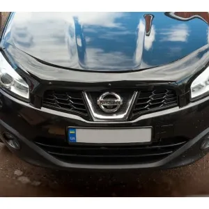 Nissan Qashqai Дефлектор капота (мухобойка) EuroCap